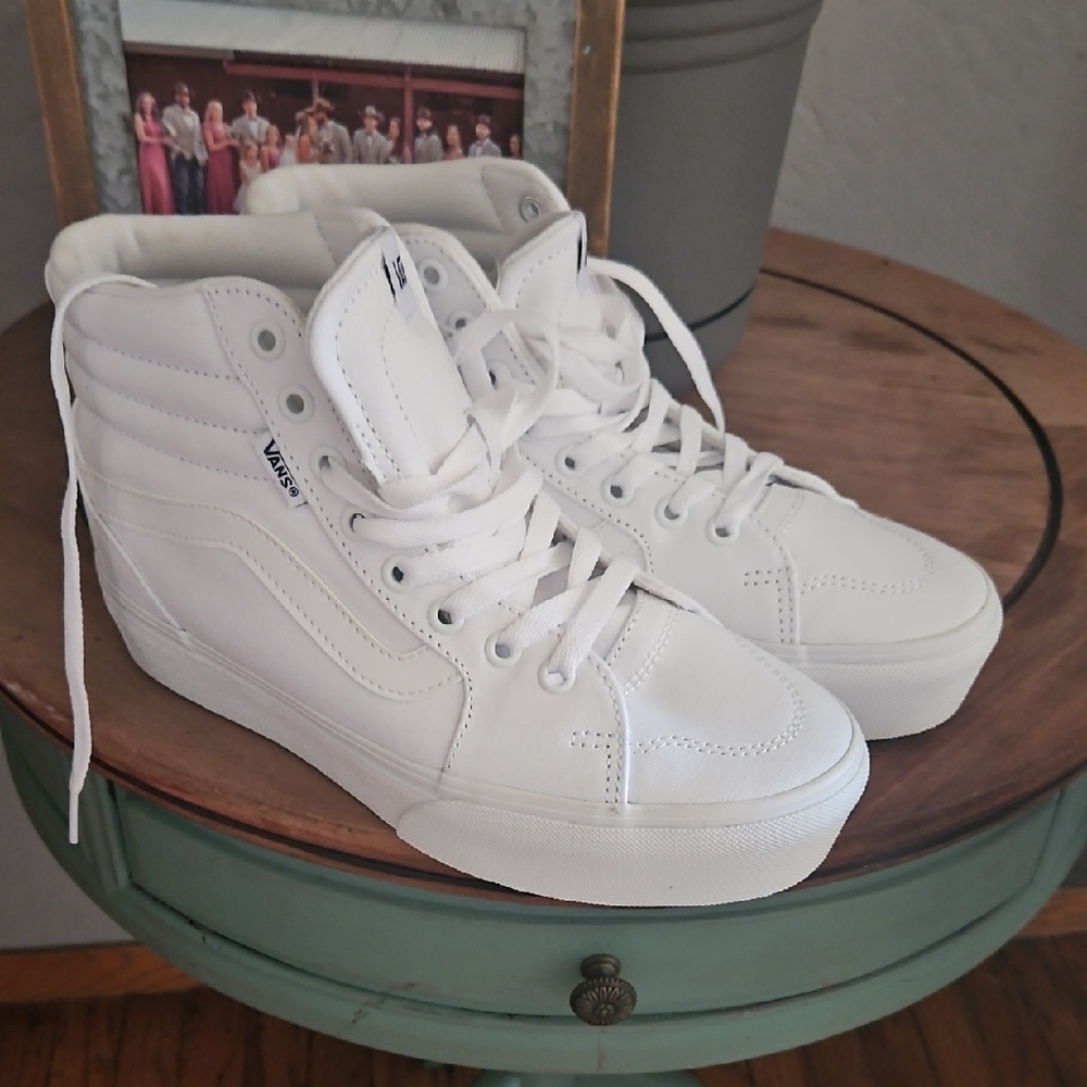 Vans White High-Top Sneakers